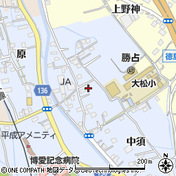 徳島県徳島市勝占町中須171周辺の地図