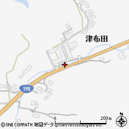 山口県山陽小野田市津布田1187-1周辺の地図