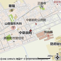 山口県防府市田島中新前町1004周辺の地図