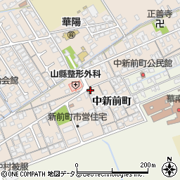 山口県防府市田島中新前町1032周辺の地図