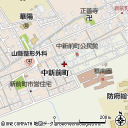 山口県防府市田島中新前町1002周辺の地図