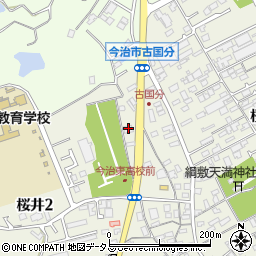 愛媛銀行桜井 ＡＴＭ周辺の地図