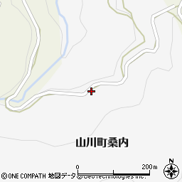 徳島県吉野川市山川町桑内168周辺の地図