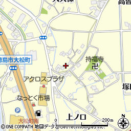 徳島県徳島市大松町大久保91周辺の地図