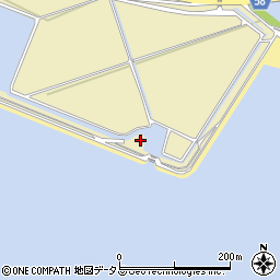 西浦排水機場周辺の地図