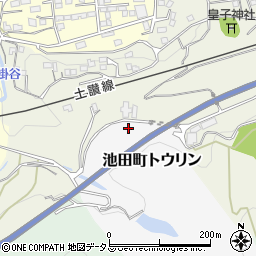 徳島県三好市池田町トウリン周辺の地図