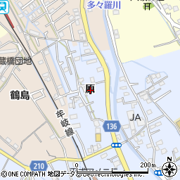 徳島県徳島市勝占町原周辺の地図