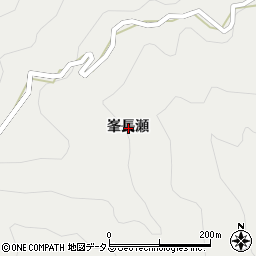 徳島県名西郡神山町阿野峯長瀬周辺の地図