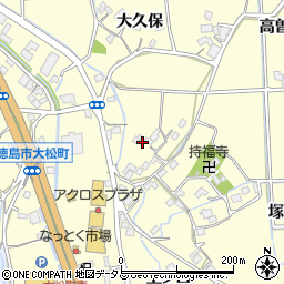 徳島県徳島市大松町大久保108周辺の地図