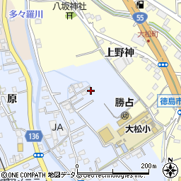 徳島県徳島市勝占町中須149周辺の地図