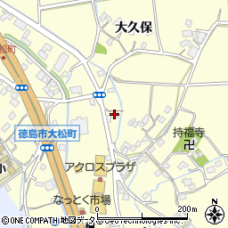徳島県徳島市大松町大久保105周辺の地図