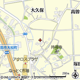 徳島県徳島市大松町大久保110周辺の地図