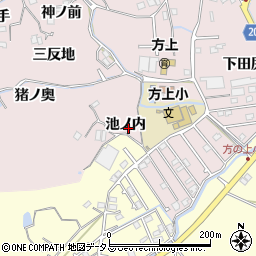 徳島県徳島市北山町池ノ内周辺の地図