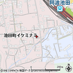 徳島県三好市池田町イケミナミ1894周辺の地図