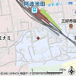 徳島県三好市池田町シンマチ1524周辺の地図