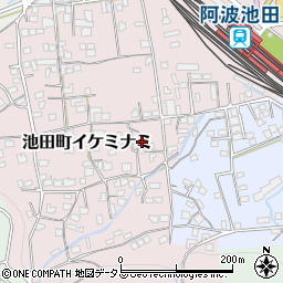 徳島県三好市池田町イケミナミ1895周辺の地図