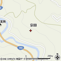徳島県吉野川市美郷宗田253周辺の地図