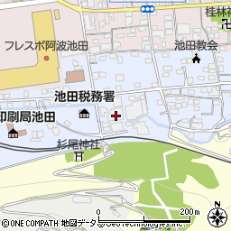 徳島県三好市池田町シンマチ1376-1周辺の地図