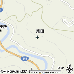 徳島県吉野川市美郷宗田251周辺の地図