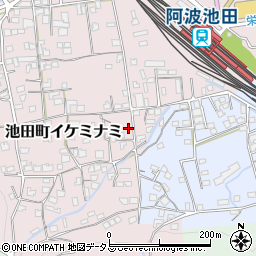 徳島県三好市池田町イケミナミ1897周辺の地図