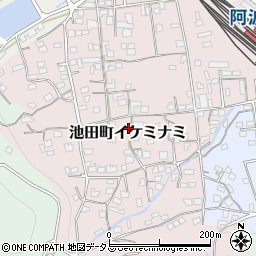 徳島県三好市池田町イケミナミ1966周辺の地図