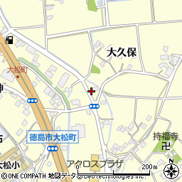 徳島県徳島市大松町大久保122周辺の地図
