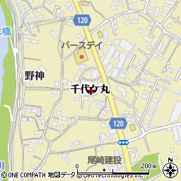 徳島県徳島市大原町千代ケ丸周辺の地図