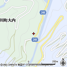 徳島県吉野川市山川町大内58周辺の地図