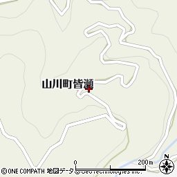 徳島県吉野川市山川町皆瀬285周辺の地図
