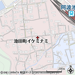 徳島県三好市池田町イケミナミ1956周辺の地図