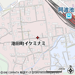 徳島県三好市池田町イケミナミ1951周辺の地図