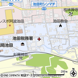 徳島県三好市池田町シンマチ1376-2周辺の地図