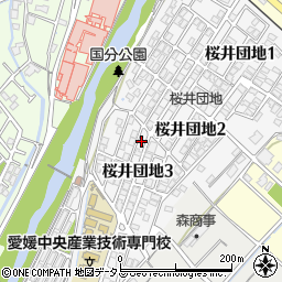 秋山理容店周辺の地図
