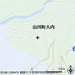 徳島県吉野川市山川町大内162周辺の地図