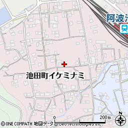 徳島県三好市池田町イケミナミ1950周辺の地図