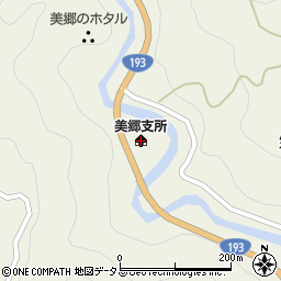 吉野川市美郷支所周辺の地図