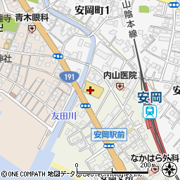 株式会社丸珠物産　安岡店周辺の地図