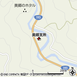 徳島県吉野川市美郷中筋194周辺の地図