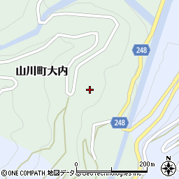 徳島県吉野川市山川町大内80周辺の地図