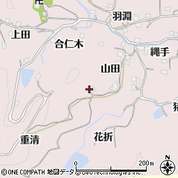 徳島県徳島市北山町重清周辺の地図