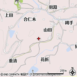徳島県徳島市北山町（重清）周辺の地図