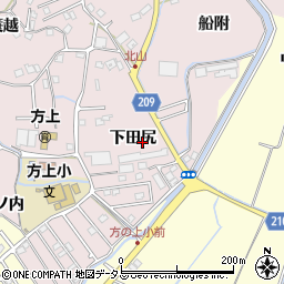 徳島県徳島市北山町下田尻周辺の地図