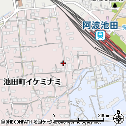 徳島県三好市池田町イケミナミ1898周辺の地図