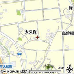 徳島県徳島市大松町大久保73周辺の地図