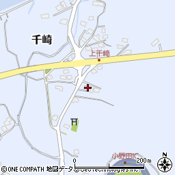 山口県山陽小野田市千崎166周辺の地図
