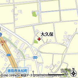 徳島県徳島市大松町大久保129周辺の地図