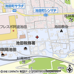 徳島県三好市池田町シンマチ1376周辺の地図