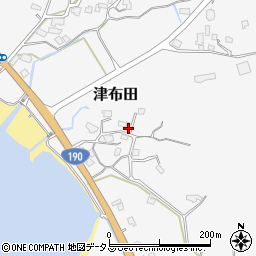 山口県山陽小野田市津布田1616周辺の地図