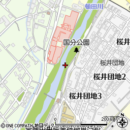 国分公園周辺の地図