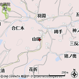 徳島県徳島市北山町山田12周辺の地図